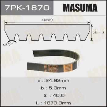 MASUMA 7PK1870 - V-Ribbed Belt autospares.lv