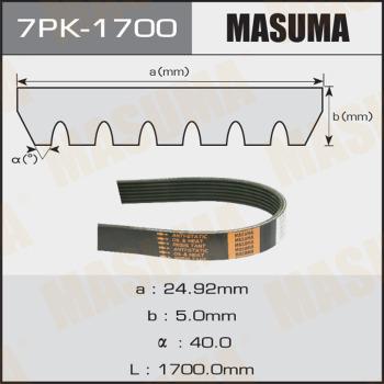 MASUMA 7PK-1700 - V-Ribbed Belt autospares.lv