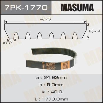 MASUMA 7PK1770 - V-Ribbed Belt autospares.lv