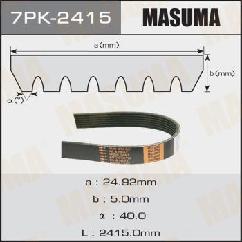 MASUMA 7PK2415 - V-Ribbed Belt autospares.lv