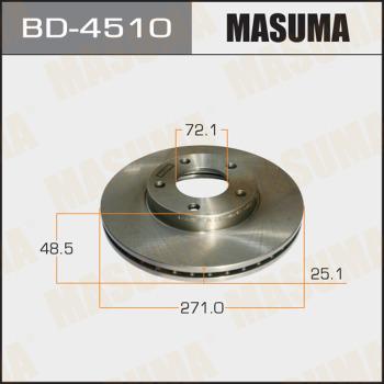 MASUMA BD-4510 - Brake Disc autospares.lv