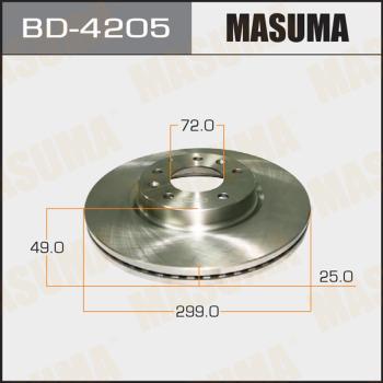 MASUMA BD-4205 - Brake Disc autospares.lv