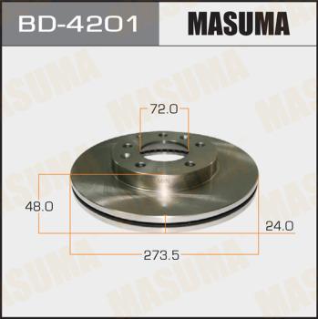 MASUMA BD-4201 - Brake Disc autospares.lv