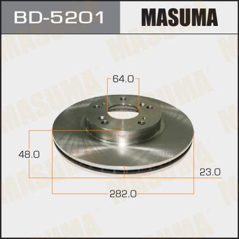 MASUMA BD-5201 - Brake Disc autospares.lv