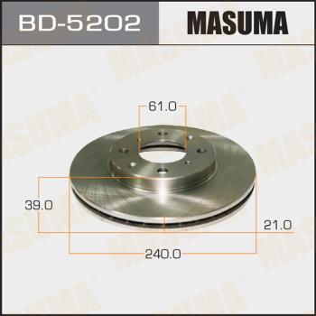 MASUMA BD-5202 - Brake Disc autospares.lv