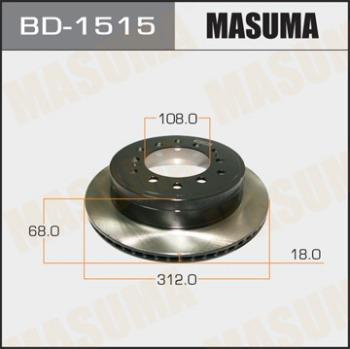 MASUMA BD-1515 - Brake Disc autospares.lv