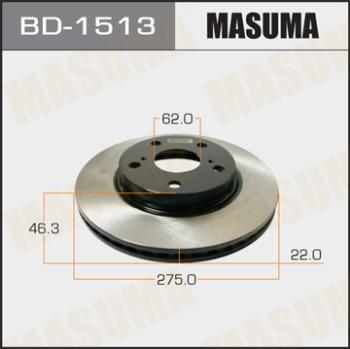 MASUMA BD-1513 - Brake Disc autospares.lv