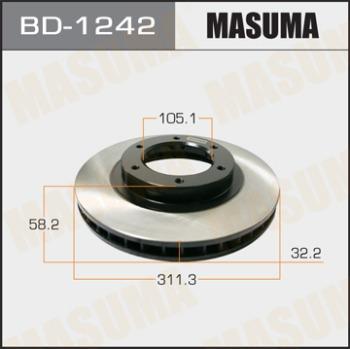 MASUMA BD-1242 - Brake Disc autospares.lv