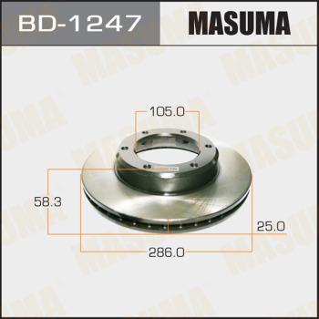 MASUMA BD-1247 - Brake Disc autospares.lv