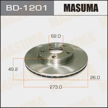 MASUMA BD-1201 - Brake Disc autospares.lv