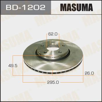 MASUMA BD-1202 - Brake Disc autospares.lv