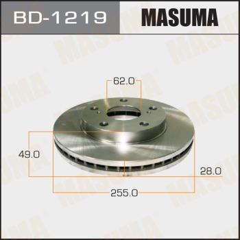 MASUMA BD-1219 - Brake Disc autospares.lv