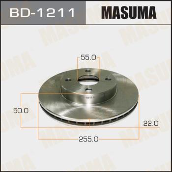 MASUMA BD-1211 - Brake Disc autospares.lv