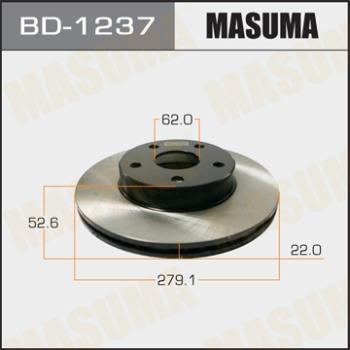 MASUMA BD-1237 - Brake Disc autospares.lv