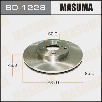 MASUMA BD-1228 - Brake Disc autospares.lv