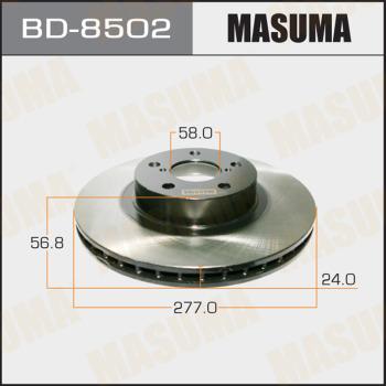 MASUMA BD8502 - Brake Disc autospares.lv