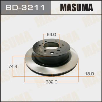 MASUMA BD-3211 - Brake Disc autospares.lv