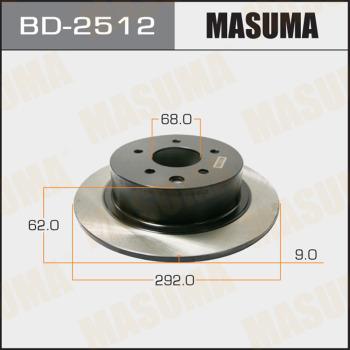 MASUMA BD-2512 - Brake Disc autospares.lv