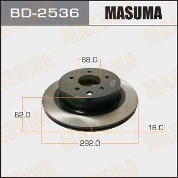 MASUMA BD-2536 - Brake Disc autospares.lv