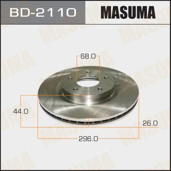 MASUMA BD-2110 - Brake Disc autospares.lv