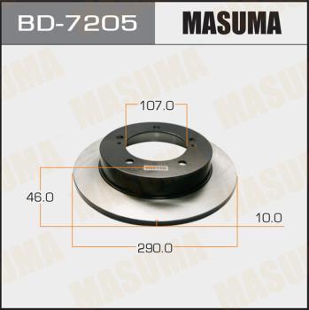 MASUMA BD-7205 - Brake Disc autospares.lv