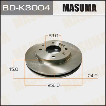 MASUMA BD-K3004 - Brake Disc autospares.lv