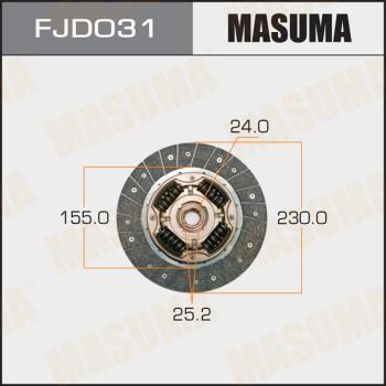 MASUMA FJD031 - Clutch Disc autospares.lv