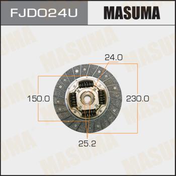 MASUMA FJD024U - Clutch Disc autospares.lv