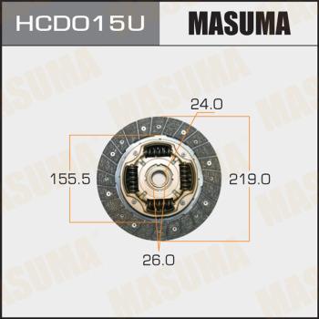 MASUMA HCD015U - Clutch Disc autospares.lv