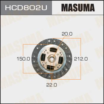 MASUMA HCD802U - Clutch Disc autospares.lv