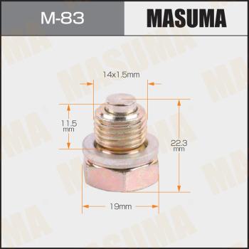 MASUMA M-83 - Sealing Plug, oil sump autospares.lv
