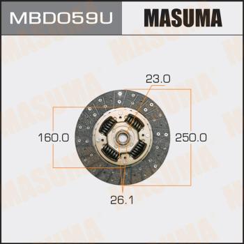 MASUMA MBD059U - Clutch Disc autospares.lv