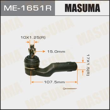 MASUMA ME-1651R - Tie Rod End autospares.lv