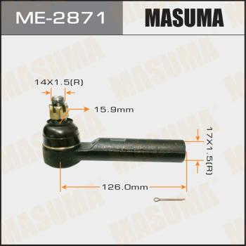 MASUMA ME-2871 - Tie Rod End autospares.lv