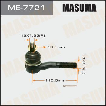 MASUMA ME-7721 - Tie Rod End autospares.lv