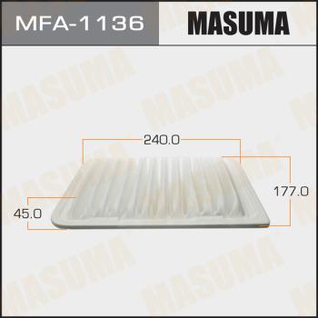 MASUMA MFA-1136 - Air Filter, engine autospares.lv