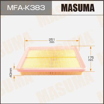 MASUMA MFA-K383 - Air Filter, engine autospares.lv