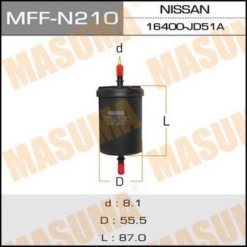 MASUMA MFF-N210 - Fuel filter autospares.lv
