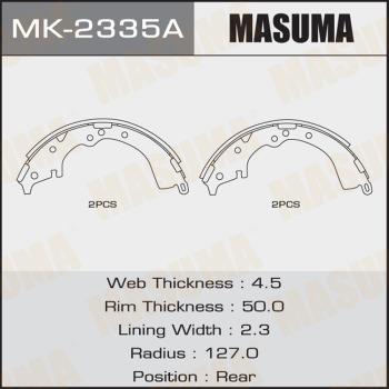 MASUMA MK-2335A - Brake Shoe Set autospares.lv