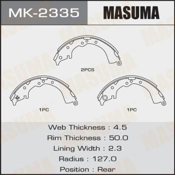 MASUMA MK-2335 - Brake Shoe Set autospares.lv