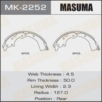 MASUMA MK-2252 - Brake Shoe Set autospares.lv