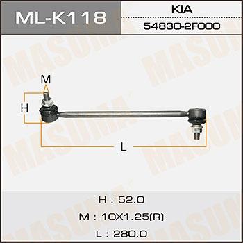 MASUMA ML-K118L - Rod / Strut, stabiliser autospares.lv