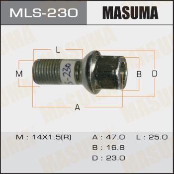 MASUMA MLS-230 - Wheel Bolt autospares.lv