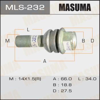 MASUMA MLS-232 - Wheel Bolt autospares.lv