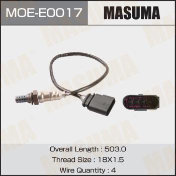 MASUMA MOE-E0017 - Lambda Sensor autospares.lv