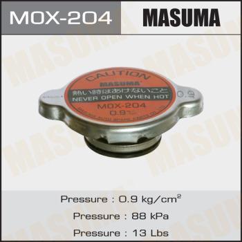 MASUMA MOX-204 - Sealing Cap, coolant tank autospares.lv
