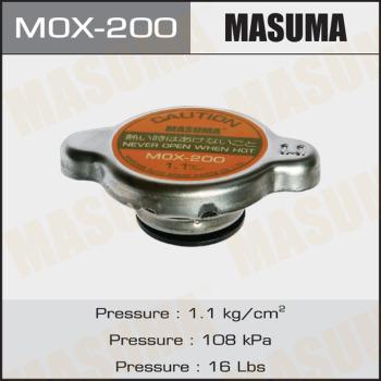 MASUMA MOX-200 - Sealing Cap, coolant tank autospares.lv