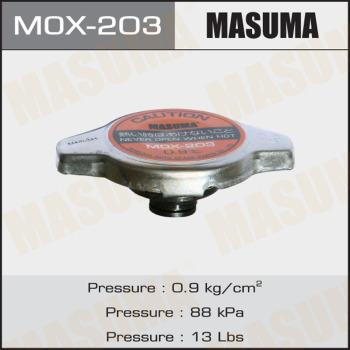MASUMA MOX-203 - Sealing Cap, coolant tank autospares.lv