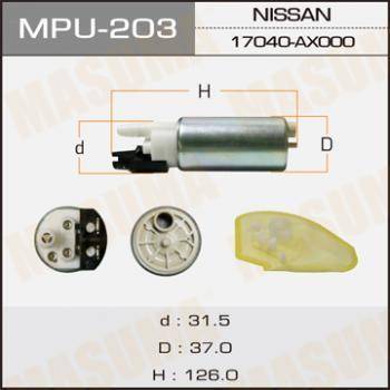 MASUMA MPU-203 - Fuel Pump autospares.lv