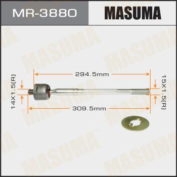 MASUMA MR-3880 - Inner Tie Rod, Axle Joint autospares.lv